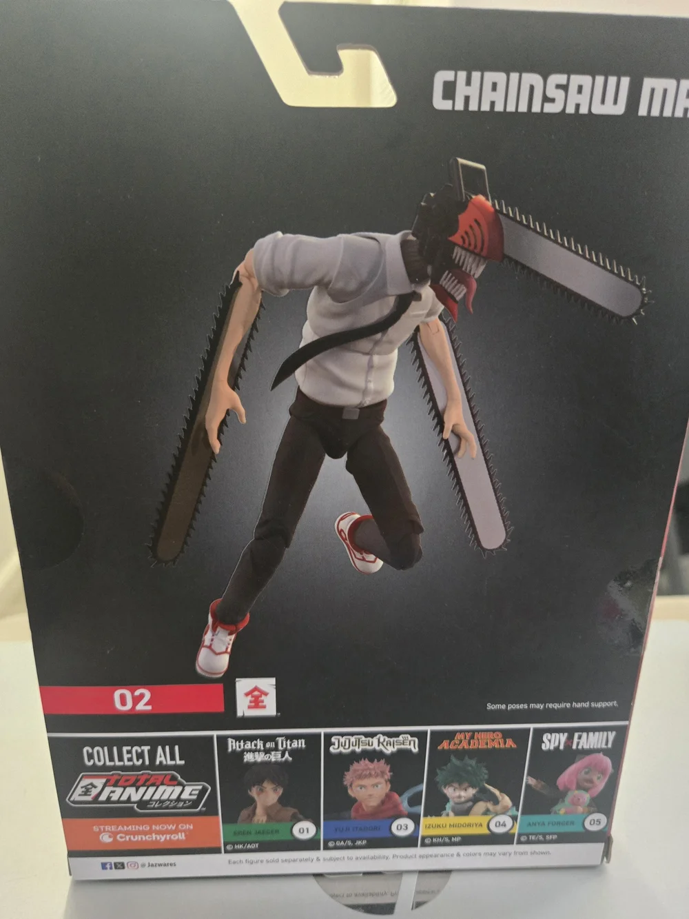 Chainsaw Man Action Figure - Official Total Anime Figure (Black, White, Red)
